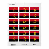 アンゴララベル国旗 ラベル (フルシート)