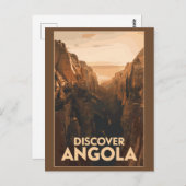 アンゴラルーバンゴトラベルアートヴィンテージ ポストカード (正面/裏面)