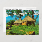 アンゴラ伝統的村、ベンゲラ高原 ポストカード (正面/裏面)