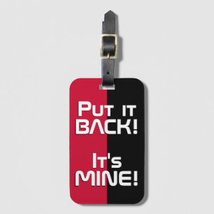 アンゴラ国おもしろい旗 ラゲッジタグ