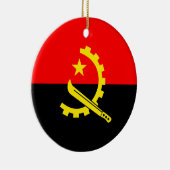 アンゴラ国旗のオーナメント セラミックオーナメント (右)