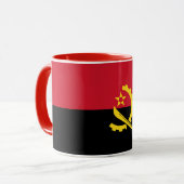 アンゴラ国旗のマグカップ マグカップ (正面左)