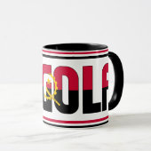 アンゴラ国旗の愛国的なコーヒー マグカップ (正面右)