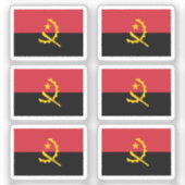アンゴラ国旗6のコレクションパック シール (正面)