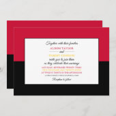 アンゴラ国旗、アンゴラ結婚国旗 招待状 (正面/裏面)