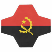 アンゴラ国旗 サッカーボール (フラット)