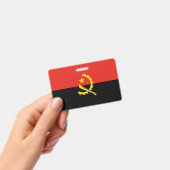 アンゴラ国旗 バッジ (手持ち)