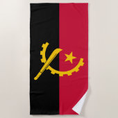 アンゴラ国旗 ビーチタオル (正面)