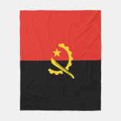 アンゴラ国旗 フリースブランケット (正面)