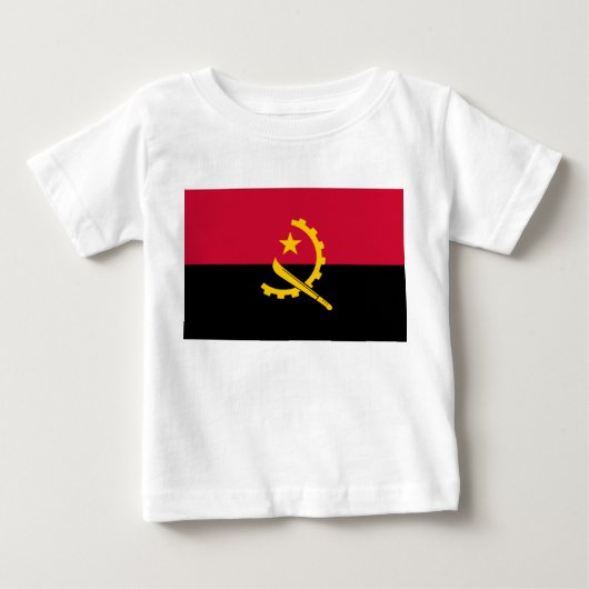 アンゴラ国旗 ベビーTシャツ (正面)