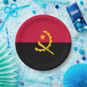 アンゴラ国旗 ペーパープレート (パーティー)