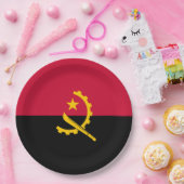 アンゴラ国旗 ペーパープレート (パーティー)