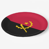 アンゴラ国旗 ペーパープレート (アングル)