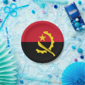 アンゴラ国旗 ペーパープレート (パーティー)