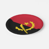 アンゴラ国旗 ペーパープレート (アングル)