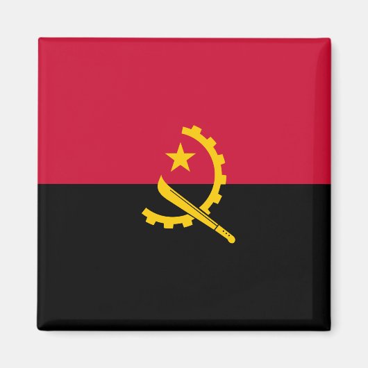 アンゴラ国旗 マグネット (正面)