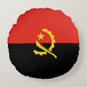 アンゴラ国旗 ラウンドクッション (正面)