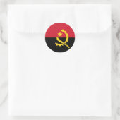 アンゴラ国旗 ラウンドシール (バッグ)