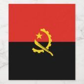 アンゴラ国旗 ワインラベル (シングルラベル)