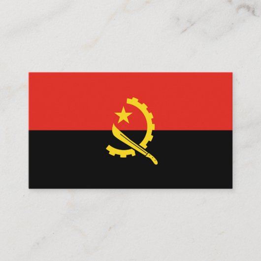 アンゴラ国旗 名刺 (正面)