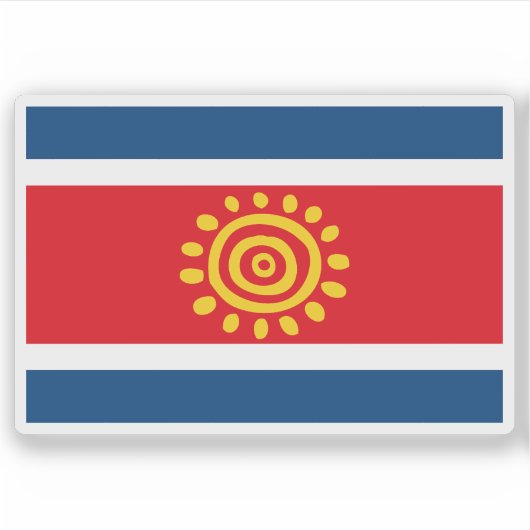 アンゴラ国旗(2003) シール (正面)