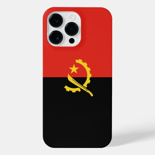 アンゴラ国旗 iPhoneケース (裏面)