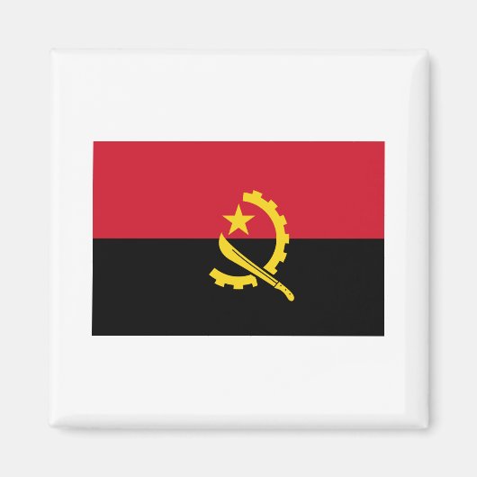 アンゴラ国旗AO マグネット (正面)
