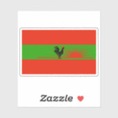 アンゴラ民主党国旗 シール (シート)