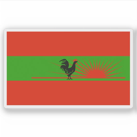 アンゴラ民主党国旗 シール (正面)