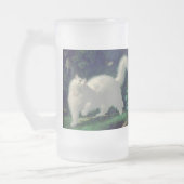 アンゴラ猫のマグ フロストグラスビールジョッキ (左)