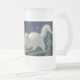 アンゴラ猫のマグ フロストグラスビールジョッキ