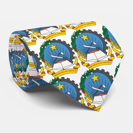 アンゴラ紋章 ネクタイ (ロール)
