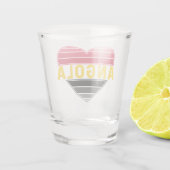 アンゴラ、アンゴラハート国旗の色が大好き ショットグラス (裏面)