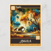 アンゴラ |ヴィンテージ絵画ー ポストカード (正面)