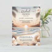 アンサマー海シービーチブルーウォーターブライダルシャワー 招待状 (スタンド正面)