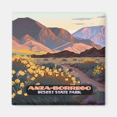 アンザボレゴデザート州パークカリフォルニア マグネット (正面)