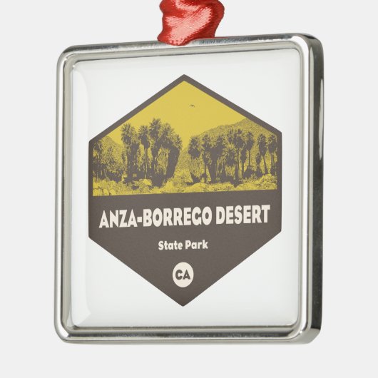 アンザボレゴデザート州パークカリフォルニア メタルオーナメント (左)