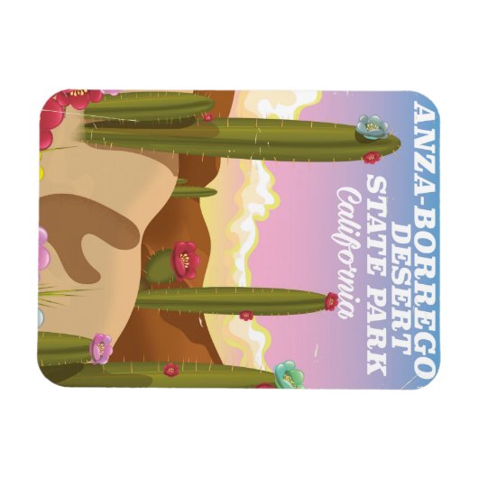 アンザボレゴデザート州パーク旅行ポスター マグネット (横)