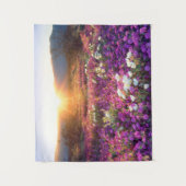 アンザ・ボレゴ砂漠の夕焼けと野の花 タペストリー (正面)
