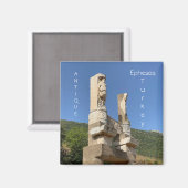 アンシェントのギリシャの都市エペソ マグネット (正面/裏面)