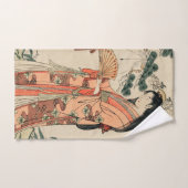 『アンシェン日本のトウッドスケッチと女』 バスタオルセット (ハンドタオル)