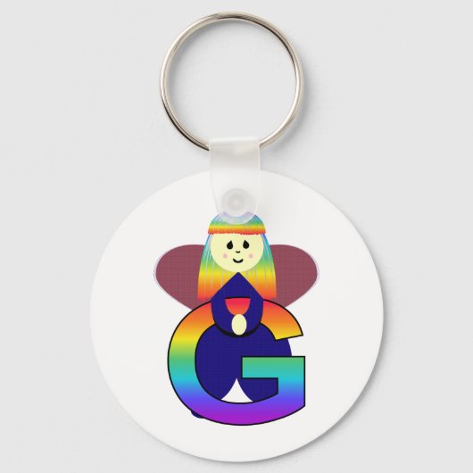 アンジェベット文字G キーホルダー (正面)