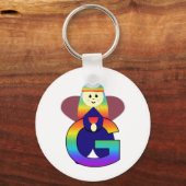 アンジェベット文字G キーホルダー (正面)