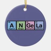 アンジェラは要素の作りました セラミックオーナメント (正面)