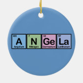 アンジェラは要素の作りました セラミックオーナメント (裏面)