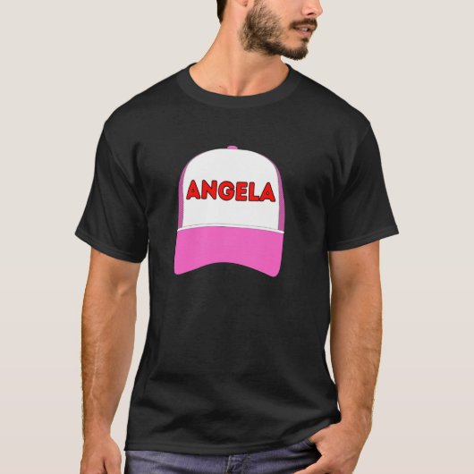アンジェラへのオリジナルでユニークなギフト Tシャツ (正面)