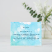 アンジェライトクリスタルヒーリングポストカード ポストカード (スタンド正面)