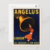 アンジェラスリキュールフランスヴィンテージポスター1907 ポストカード (正面/裏面)