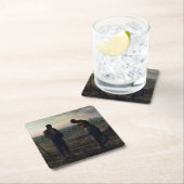 アンジェラス、ジャン=フランソワ・ミレー、1857年～1859年 スクエアペーパーコースター (インサイチュ)