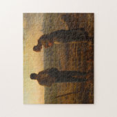 アンジェラス、1857年～1859年ジャン=フランソワ・ミレー ジグソーパズル (縦)